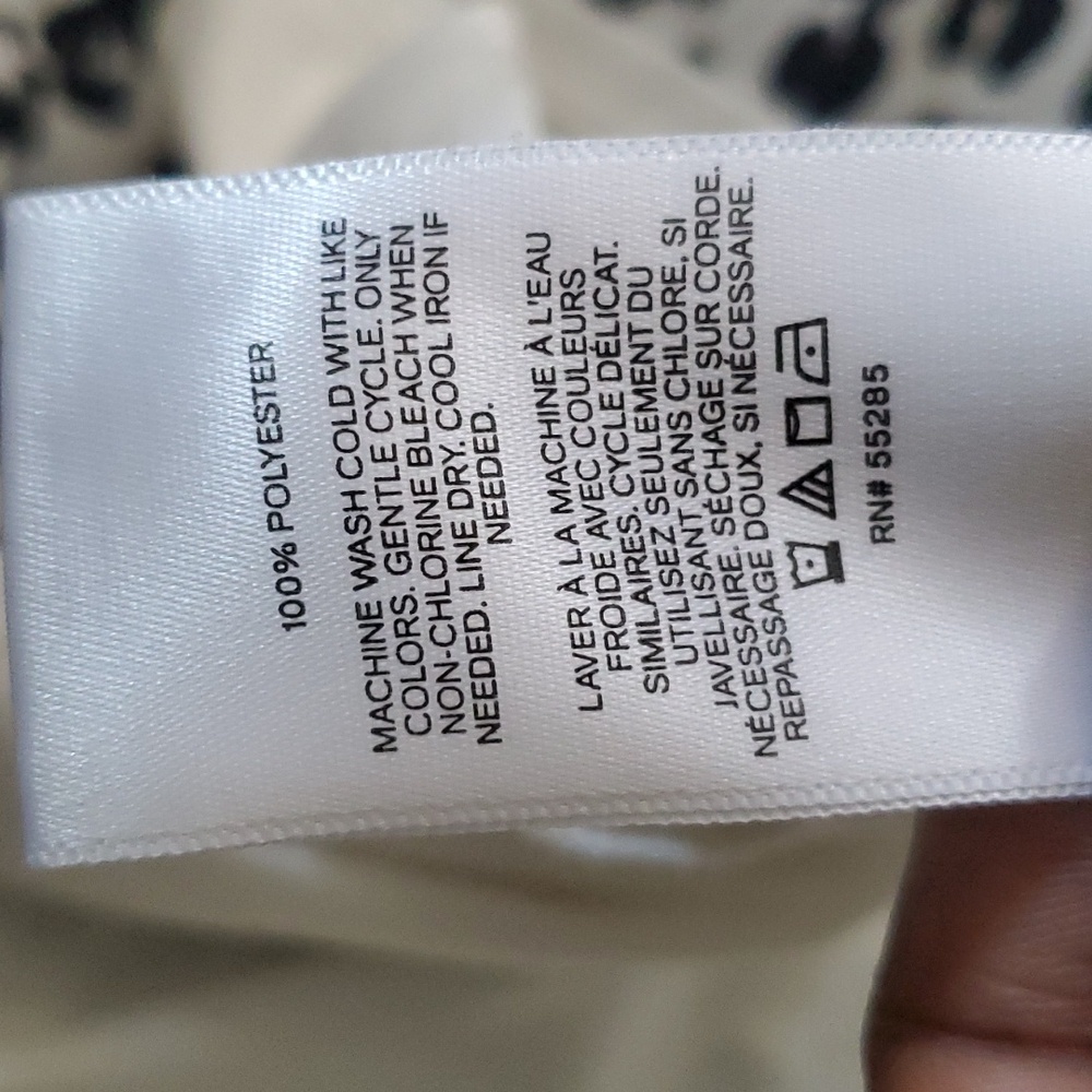 black white faux wrapped dress size s - Picture 10 of 11